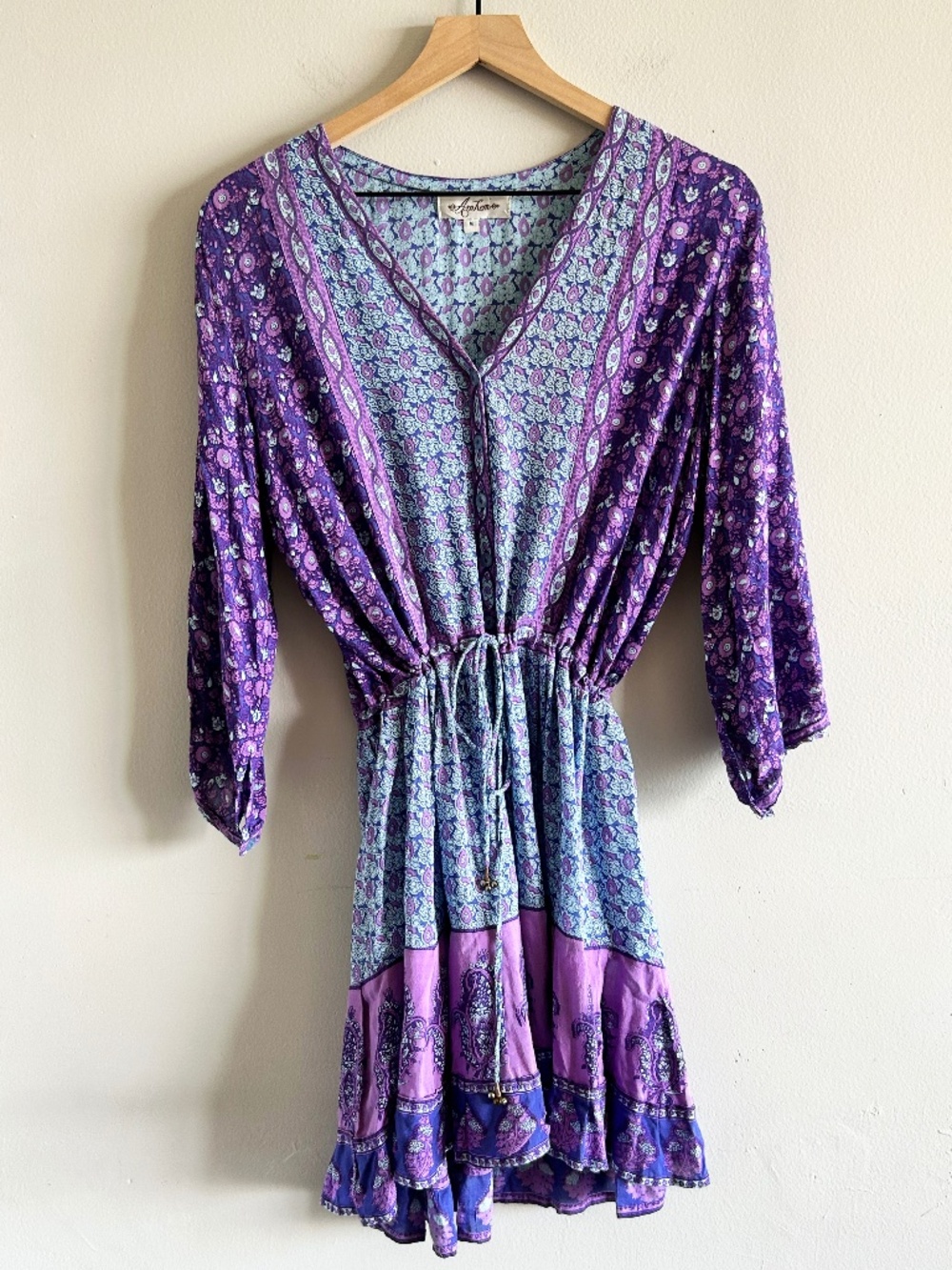 Arnhem Florence Mini Dress Opal Purple Size Medium - Picture 4 of 16